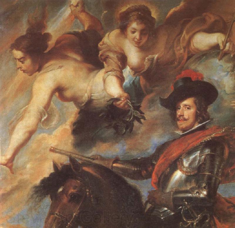 VELAZQUEZ, Diego Rodriguez de Silva y Detail of Portrait of Filipu rid horse Spain oil painting art